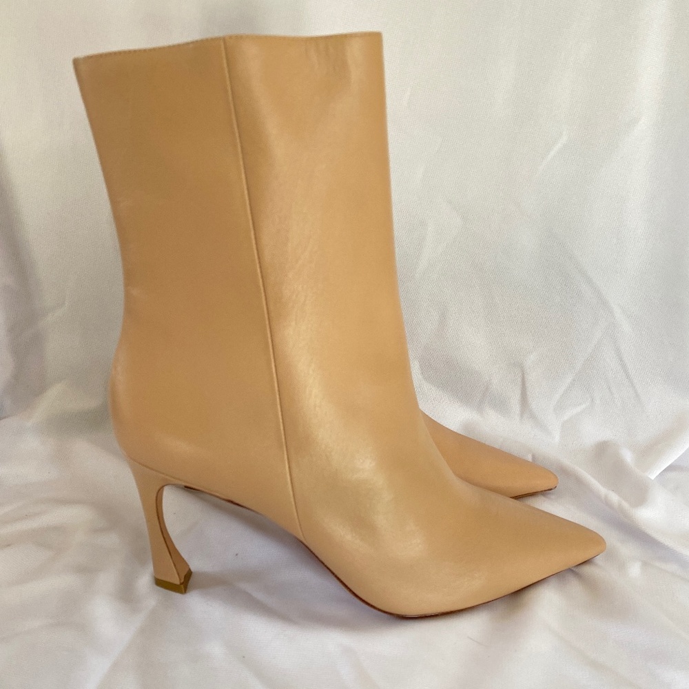 Alexandre Birman Myra 85 Boot Nude Leather NIB